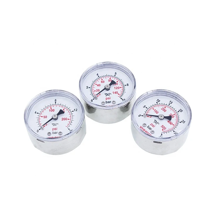 

SS316 digital dual scale high/low pressure gauge for regulator