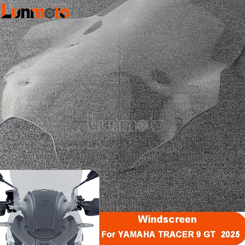 Motorcycle  Front Windshield For Yamaha Tracer 9GT 2025 Air Spoiler Windscreen Polycarbonate Wind Deflector Fairing Anti-Scratch