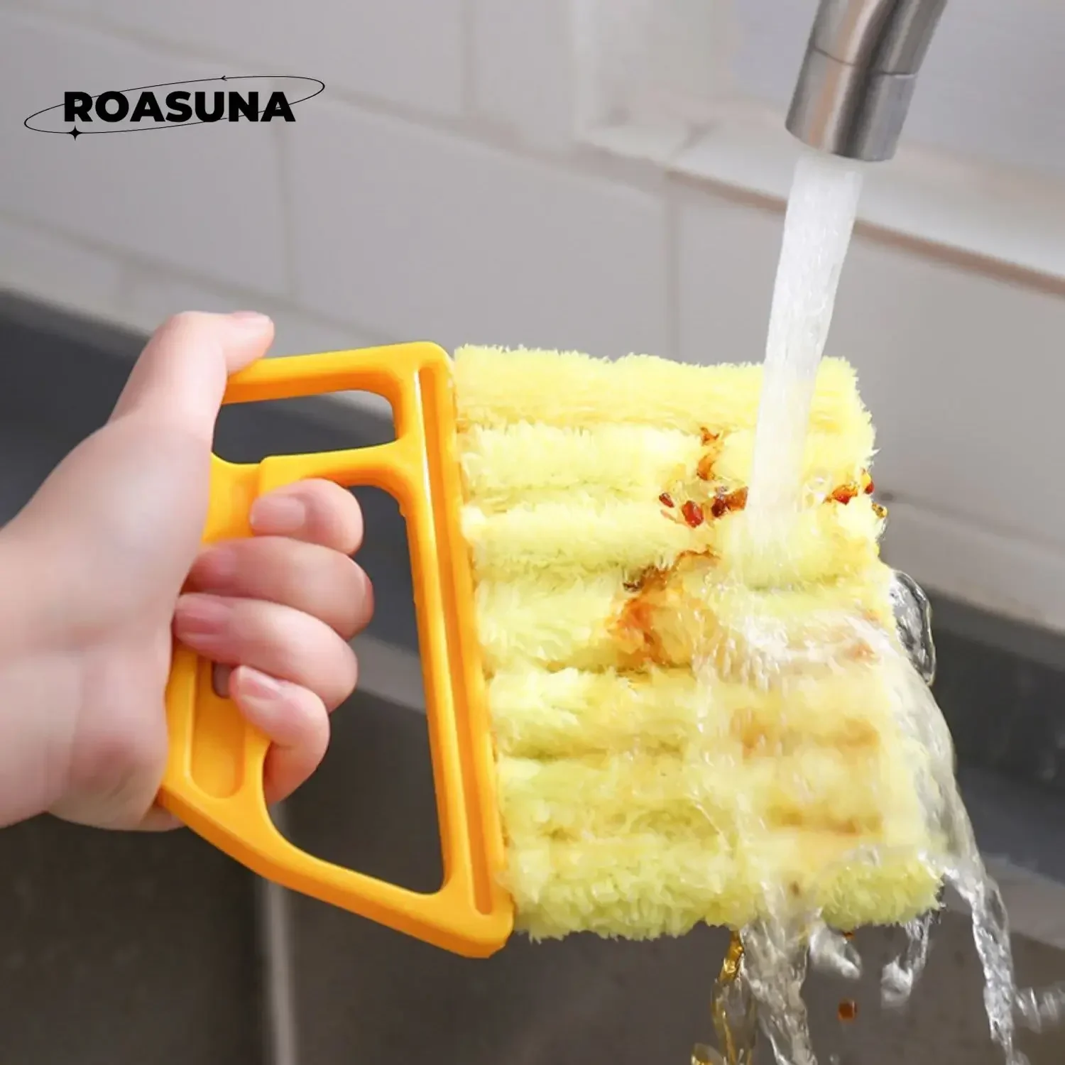 Detachable Crevice Gap Cleaner Brush, No Rinse Edge Seam Brush for Blinds Air Conditioner Window Cleaning