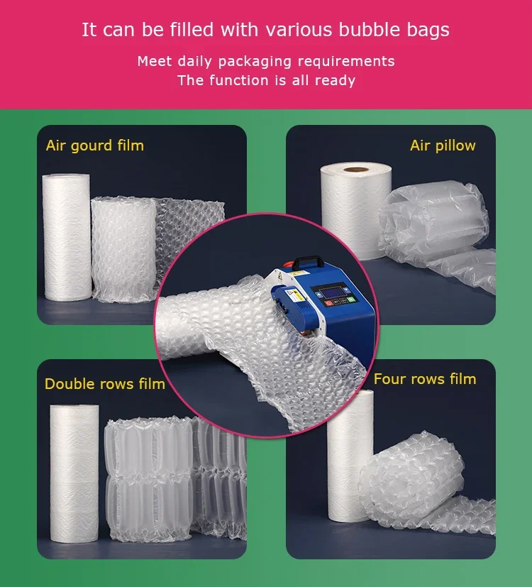 Hot Selling High Quality Air Cushion Packaging Machine Fill-air Rocket Pillow Package