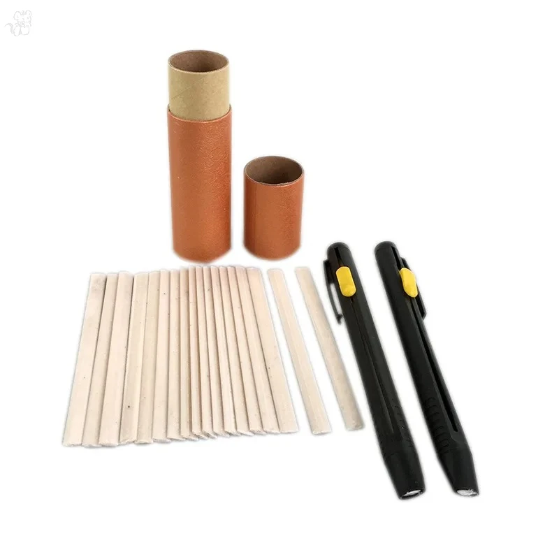 20pcs Tailors Invisible Chalk Pencil Patchwork Disappearing Fabric Marker Pens for DIY Craft Sewing Marking Chalk Sewing Accesso