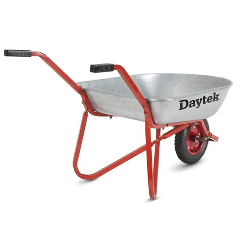 48L Galvanized Steel Wheelbarrow Australian Made Easy Assembly Maneuverable & Durable