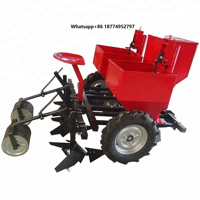 Double Row Potato Planter With Fertilizer, 3 Point Hitch Tractor Mounted Potato Seeder