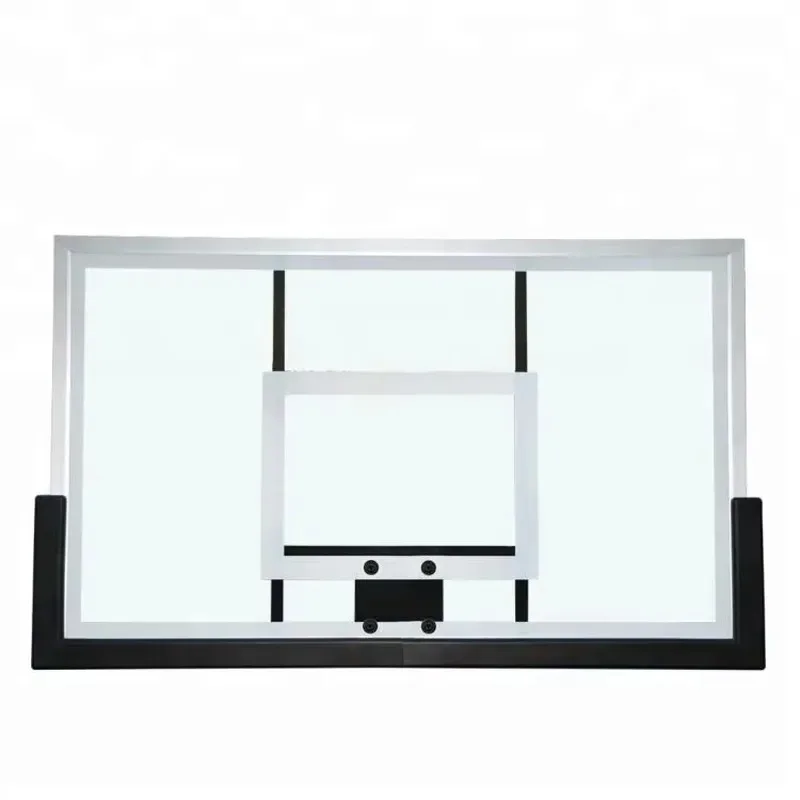 FIBA Standard Glass Basketball Backboard and Rim System Professional Grade Tempered Glass Rebound Board with Adjustable Hoop