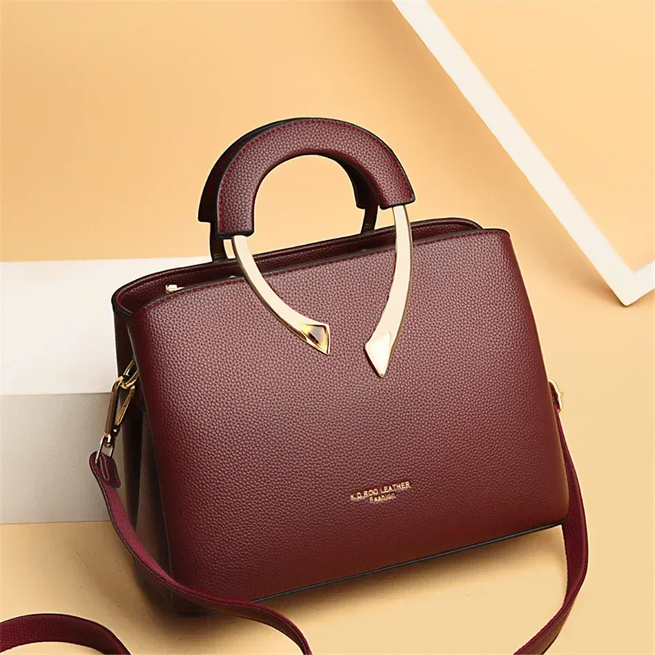 Luxury Designer High Quality Leather Bags Casual Crossbody Shoulder Bags for Women Totes Bags Sac A Main Bolsas Female Hand Bag