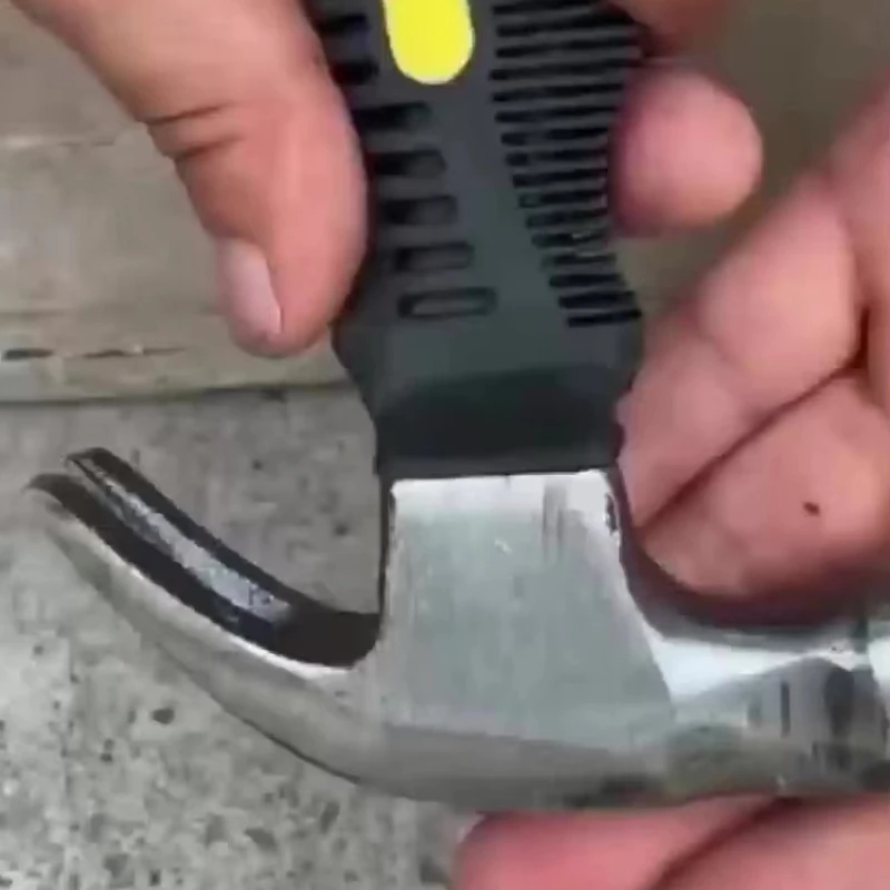 Multifunctional Mini Ramshorn Hammer 156 mm Engineering Handle Claw Hammer Portable Carpentry Window Breaking Hand Tools