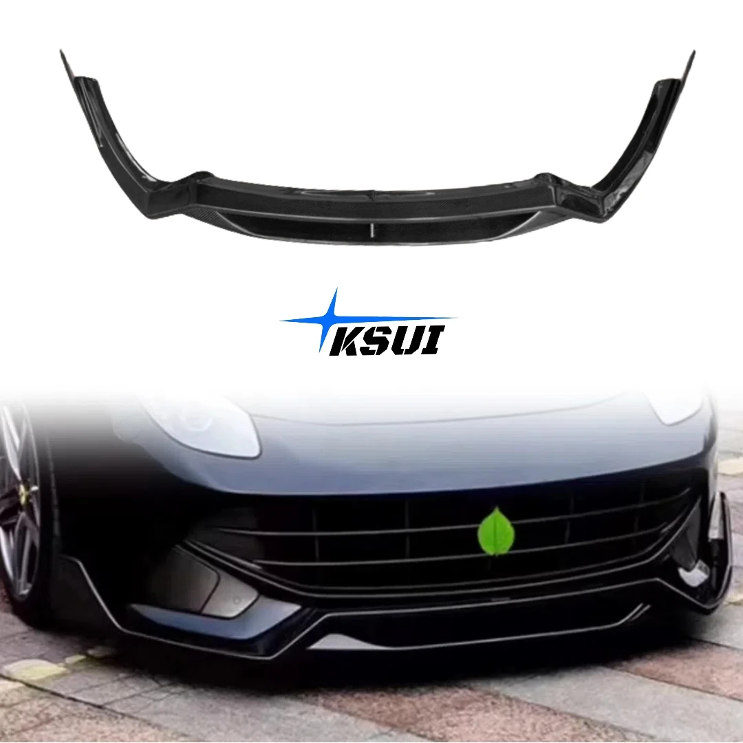 

High Quality 3K Carbon Fiber Front Lip for Ferrari F12 DMC Style Front Bumper Lip Modification Front Chin Exterior Accessories