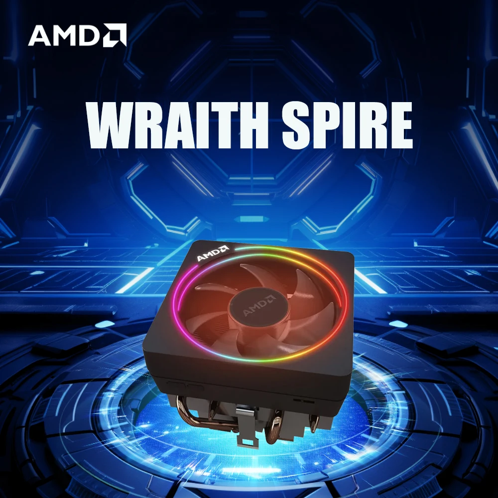 

Новый процессор AMD Wraith Cooler RGB Wraith Prism Fan AMD R3 R5 R7 R9, воздушный охладитель с поддержкой материнской платы AMD
