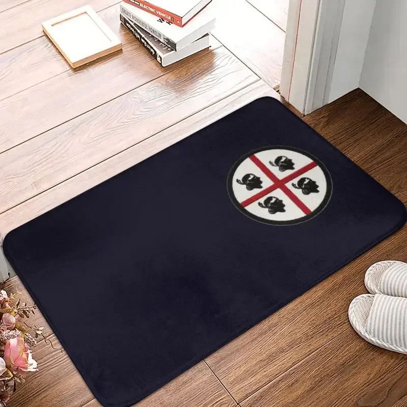 Italy Sardinia Flag Style Front Door Mat Anti-Slip Outdoor Waterproof Sardegna Doormat Kitchen Bedroom Entrance Rug Carpet