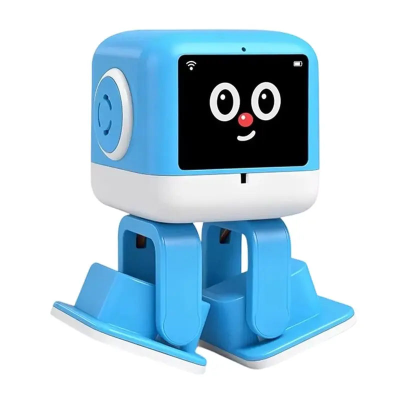 

Умный ИИ-робот с Wi-Fi, функцией Deepseek, интеллектуальным голосовым управлением для детей, распознаванием речи, голосовым взаимодействием, танцующий, синий