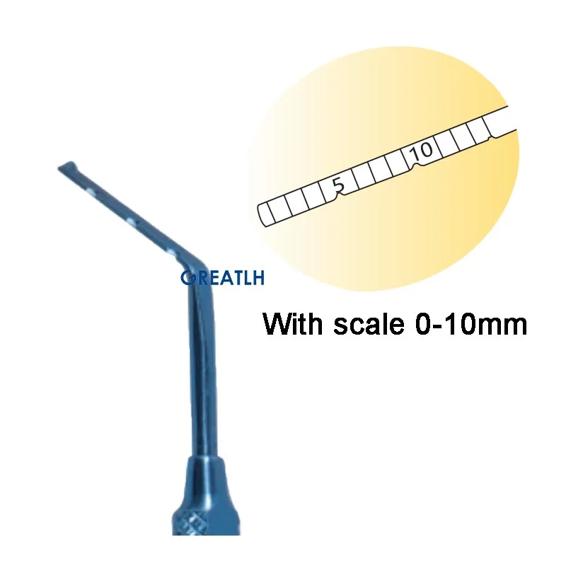 Titanium Alloy Helveston Scleral Marking Ruler Ophthalmic Eye Instrument 0-10mm Scale