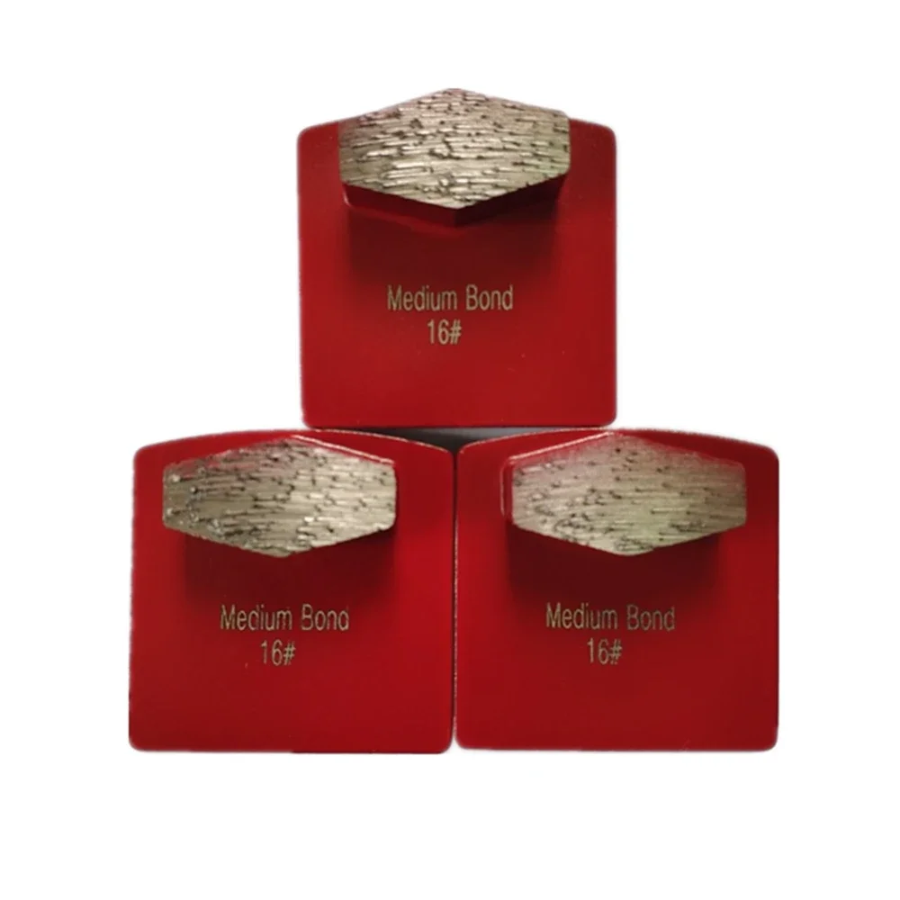 Scarpe abrasive per calcestruzzo a cambio rapido Redi Lock con un segmenti esagonali 9 pezzi