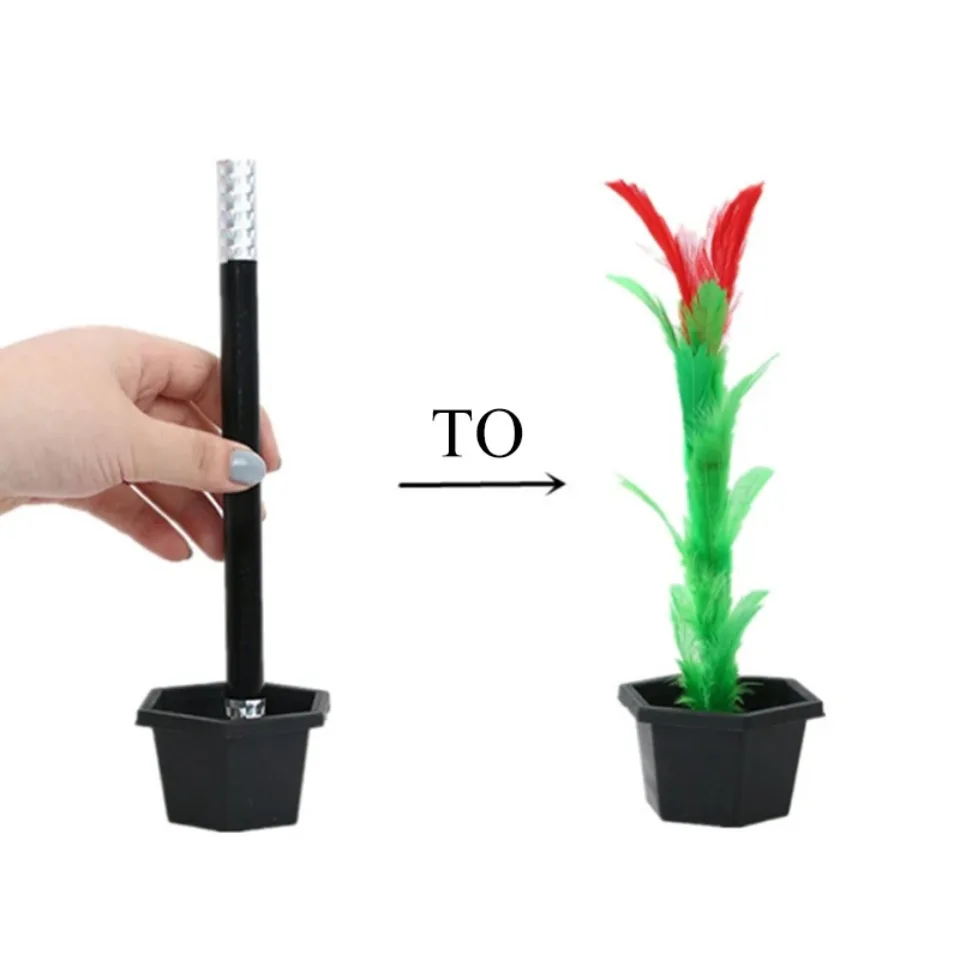 Juguete de varita mágica que se convierte en flores, trucos de magia fáciles, efectos de fuego para presentaciones callejeras y escénicas, accesorios para niños y adultos, regalos divertidos