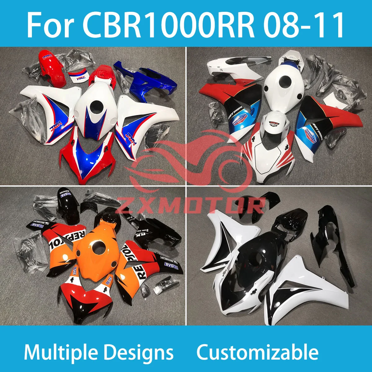 

Race Fairng Body Kit CBR 1000RR 2008 2009 2010 2011 Fairings Motorcycle Cowling for Honda CBR 1000 RR 08 09 10 11 New