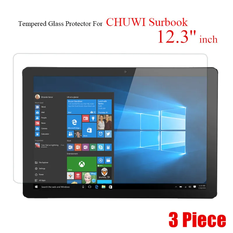 

3Piece Glass Protector for CHUWI Surbook Tablet 12.3 inch Tempered Glass Film for SubBook 12inch Glass Protective Films