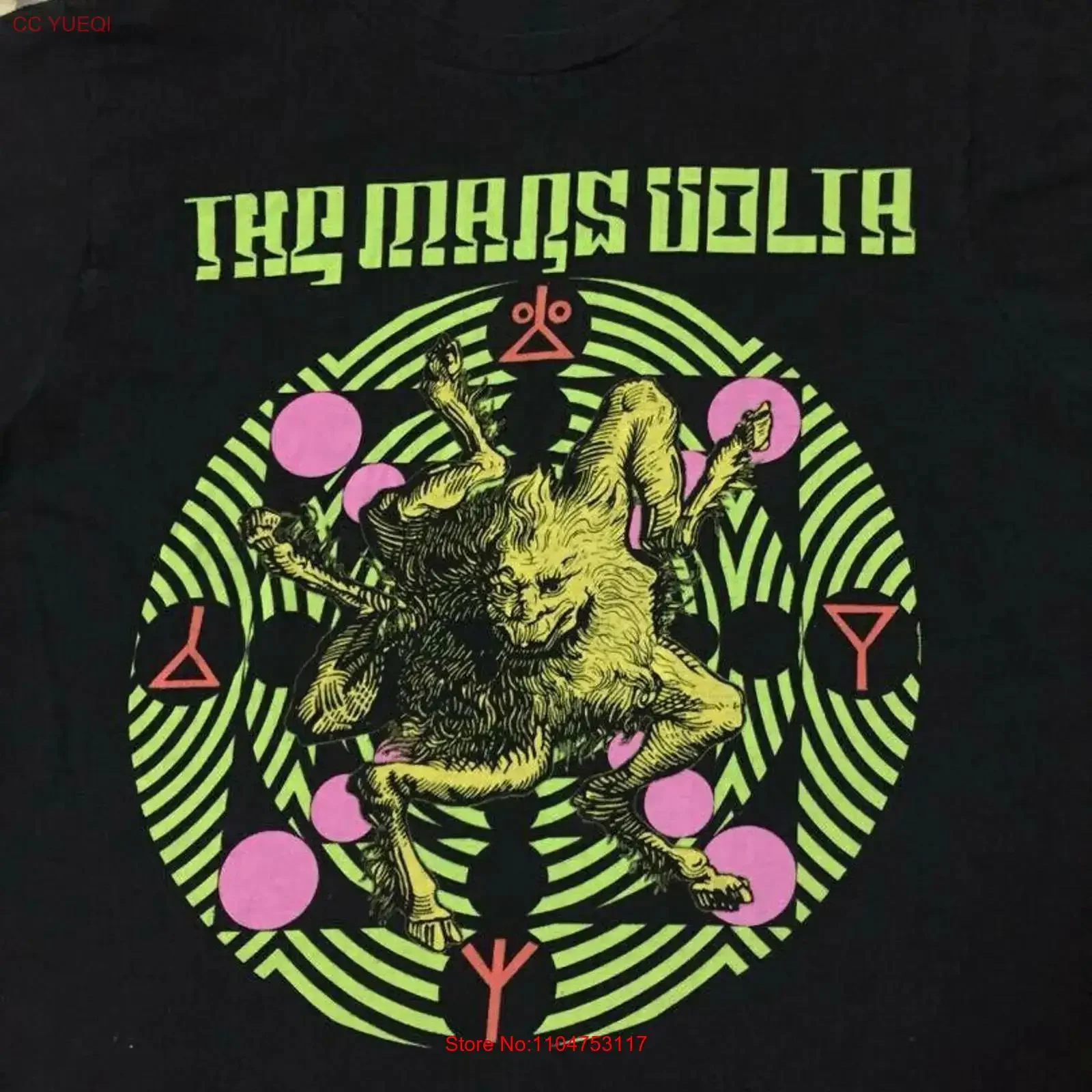 Vintage The Mars Volta Brixton Academy London Cotton Black Full Size T Shirt IN661 vintage Washed Top For Everyday Wear Soft