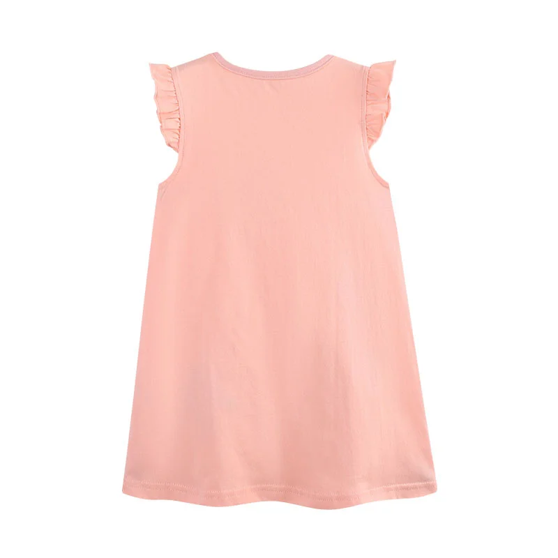 2026 Fairy Tale Embroidery Girls Dress for 2-7T Kids Wear Toddler Sleeveless Party Frocks Children's Baby Dresses