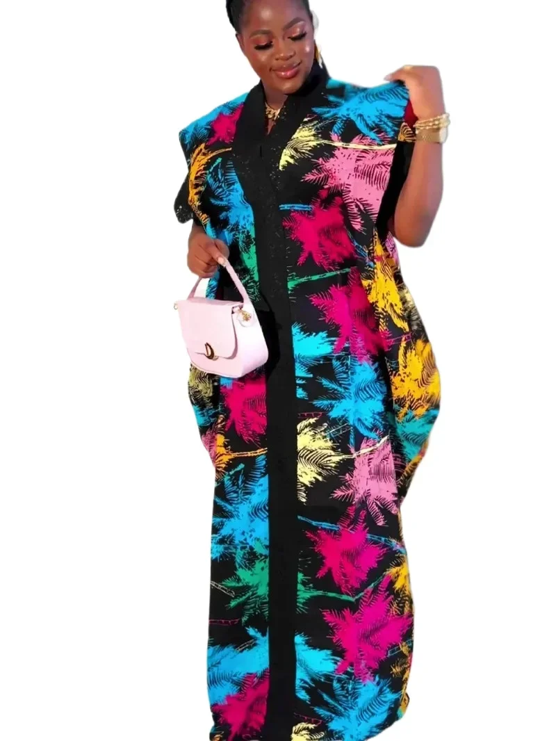 

Africa Clothes Dashiki Ankara Sequin Outfit Gown African Dresses for Women Kaftan Muslim Wedding Party Long Plus Size Maxi Dress