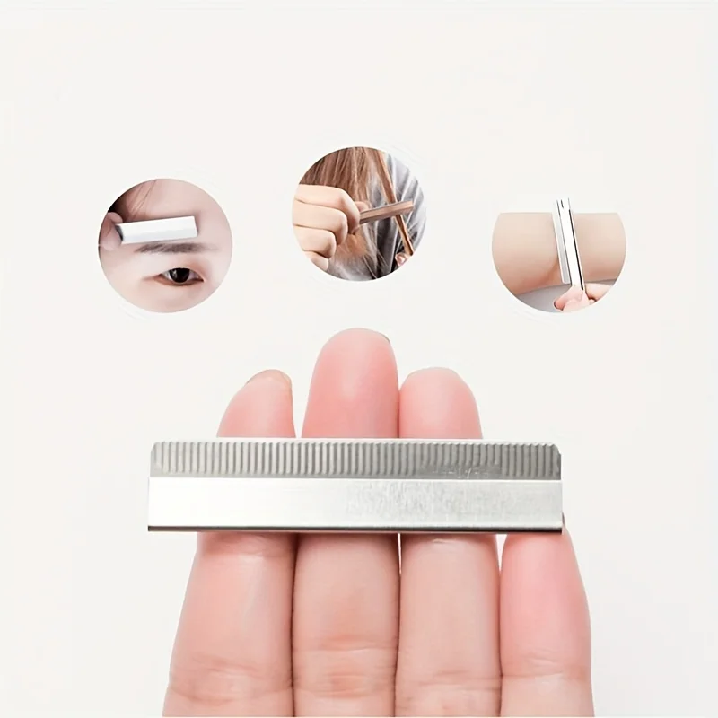 10pcs Single-sided Eyebrow Blades Trimmer for Makeup Carbon Steel Material Razor Hair Remover Shaver Knife Beauty Tools