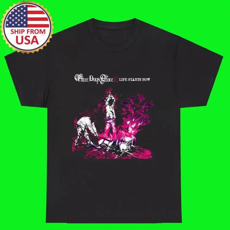 

Футболка Three Days Grace Band Life Starts Now, полный размер S 5Xl