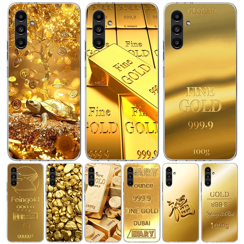 Fine Gold Pattern Printing Case Phone Cover for Samsung Galaxy A17 A16 A15 A14 A13 A56 A55 A54 A53 A36 A35 A34 A33 A26 A25 A24 A