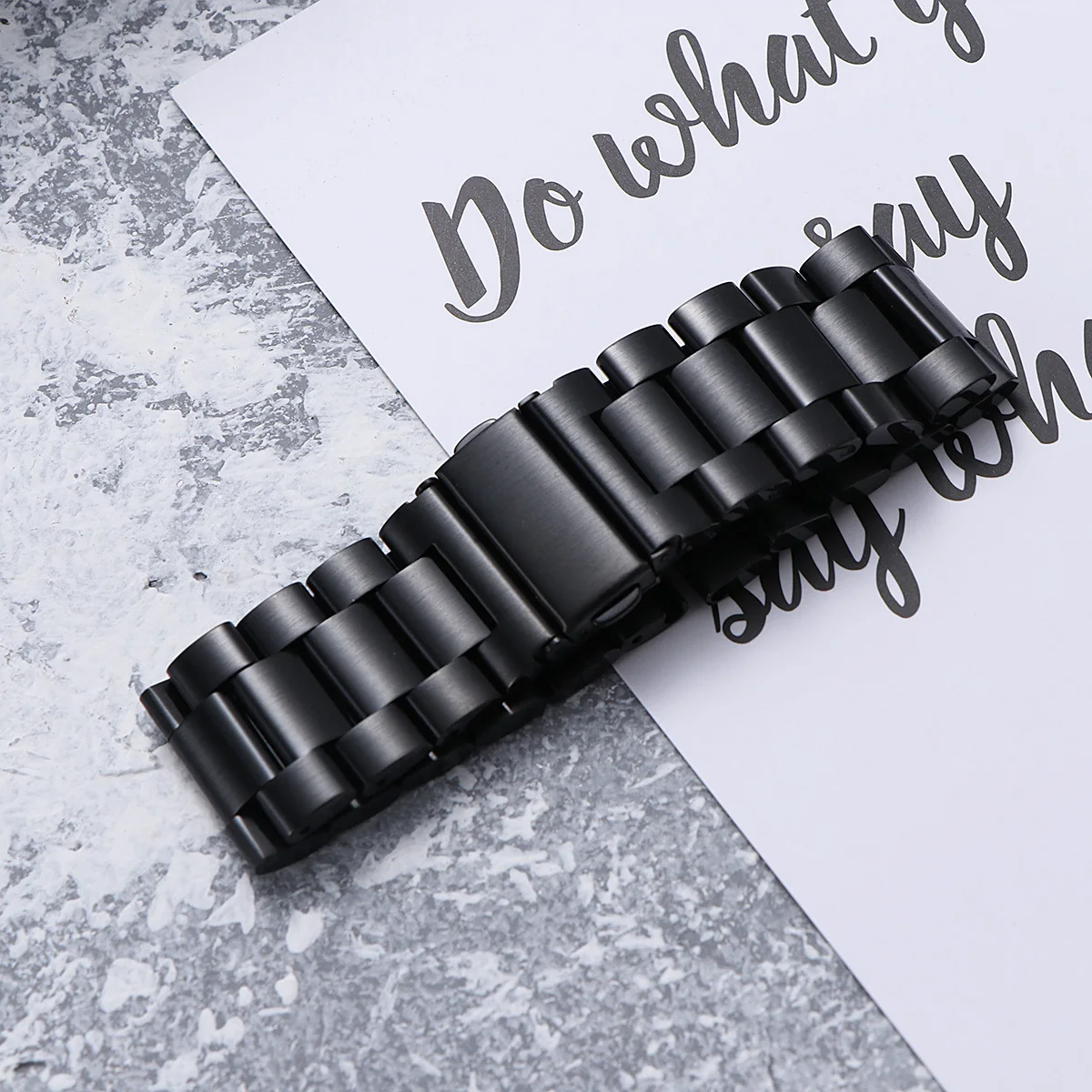 

1Pcs Steel Watch Band Gear Stainless Metal Strap Black Comfortable Business Sports S3 Watch Band