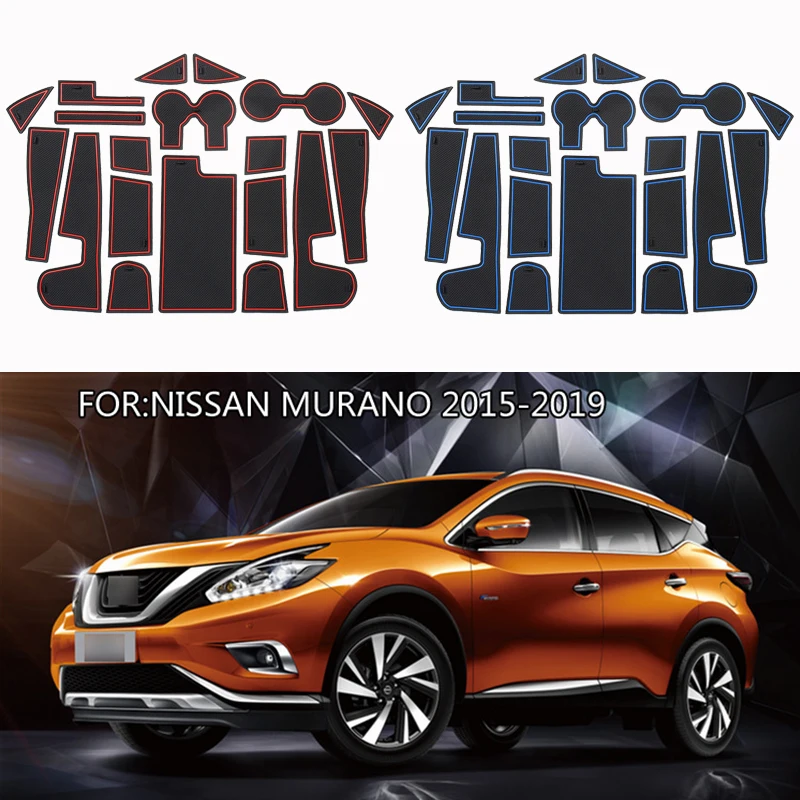 

Car Door Groove Mat For Nissan MURANO 2015-2019 Door Slot Pads Modified Dust Pad Storage Pad Car Interior Accessorie