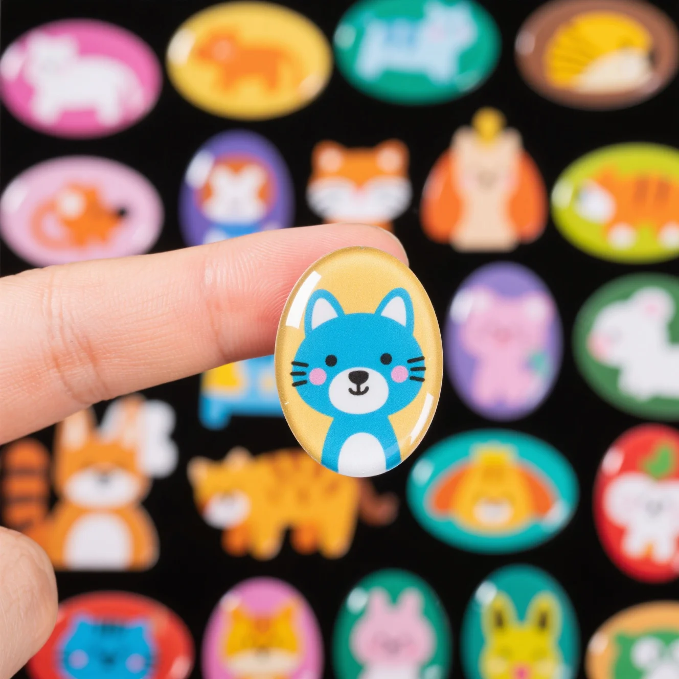 Dome Sticker With A Strong, Aggressive Adhesive For Challenging Surfaces