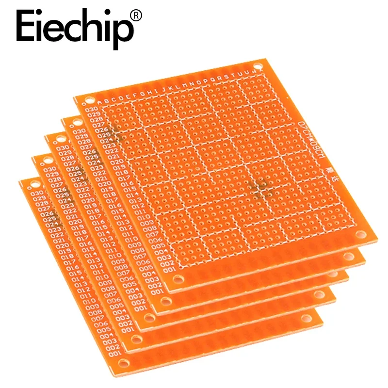 Imagem -04 - Universal Pcb Placa de Circuito Impresso Papel Protótipo Faça Você Mesmo Único Lado Solda Eletrônica 70x90 mm 7x9 10 Pcs por Lote