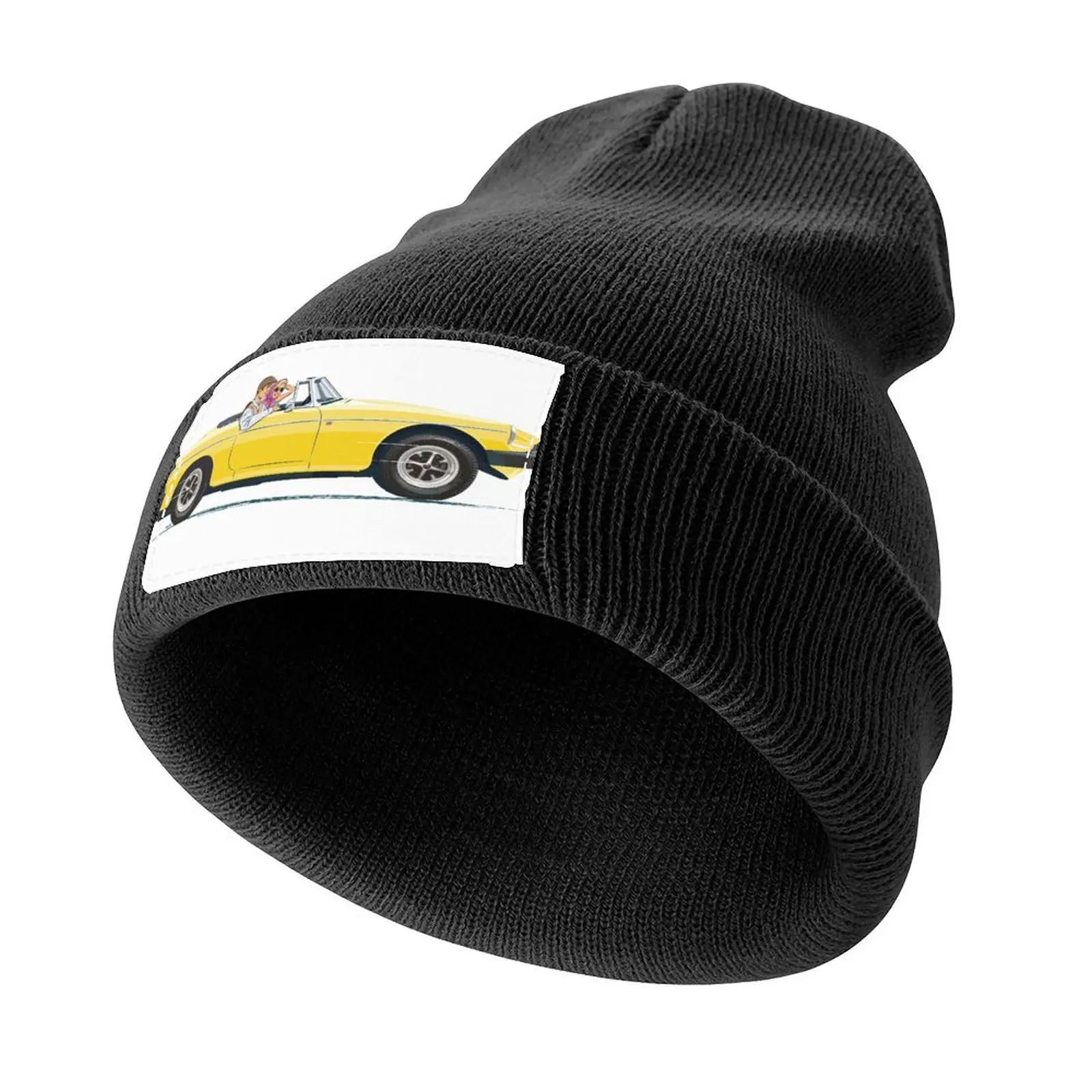 

Inca Yellow MGB Roadster – the Classic British Sports Car (*RHD) Knitted Cap Trucker Hat Rave Ball Cap For Girls Men's