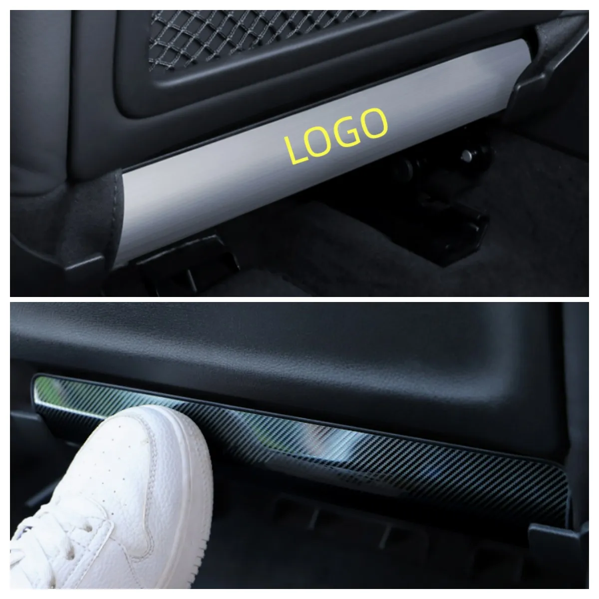 

For Audi A3/A4L/A5/A6L/Q3/Q5L Moulding Seat Anti-Kick Cover Decoration Interior Details Seat Back Child Anti-Dirty Pad