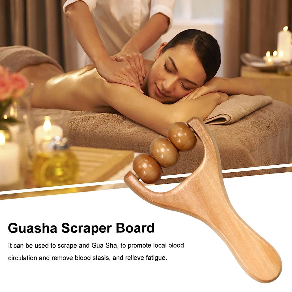 1 PCS Wooden Massage Roller, Instantly Self Massage Waist, Thigh, Legs, Hands, Full Body Roller Tool Massager DIY Maderotherapy