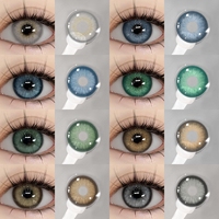 EYESHARE 1 Pair Color Contact Lenses for Eyes Semporna Serise Contacts BLUE Multicolored Lenses Brown Contact Lens Beauty Makeup