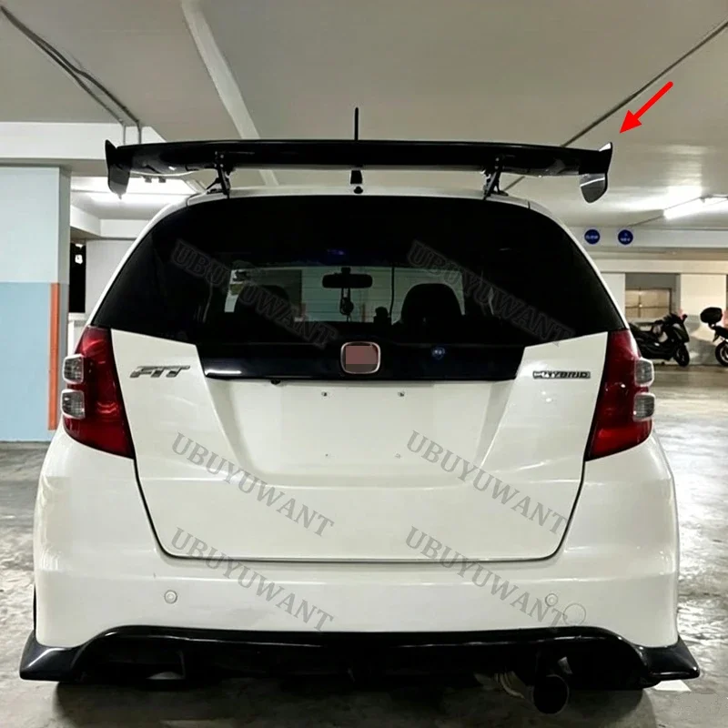 For Honda Fit Jazz 2008-2013 GK5 GE8 Car Styling High Quality Carbon Fiber Rear Spoiler Trunk Lip Wing