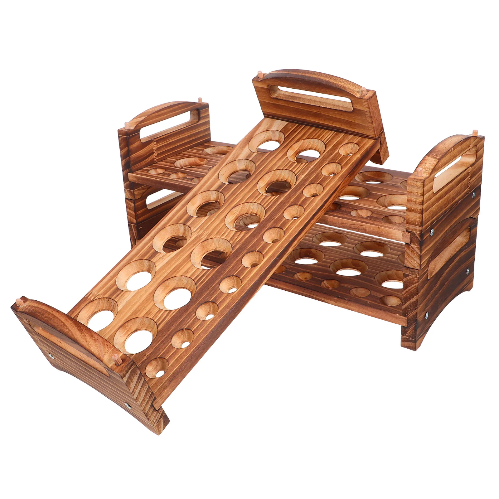 

1 комплект, деревянная подставка для яиц, 3 слоя, штабелируемый поднос в деревенском стиле, вмещает 36 яиц, столешница, кухонный органайзер для хранения свежих яиц