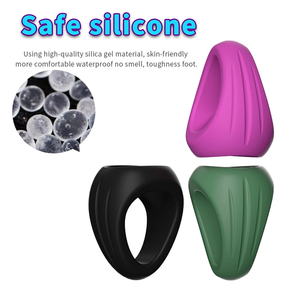 Men Penis Ring Silicone Cock Rings Male Lock Ejaculation Scrotal Ball Stretcher anillo hombre Cockring Sex Toys For Men