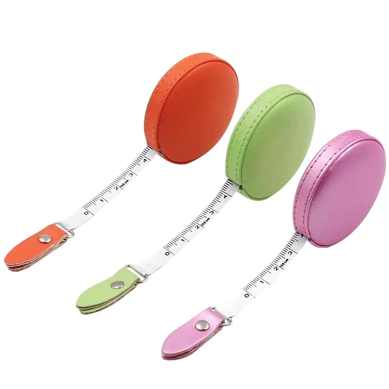 Measuring Tape Leather Retractable Ruler Portable Centimeter Inch Practical Measures Height Tool
