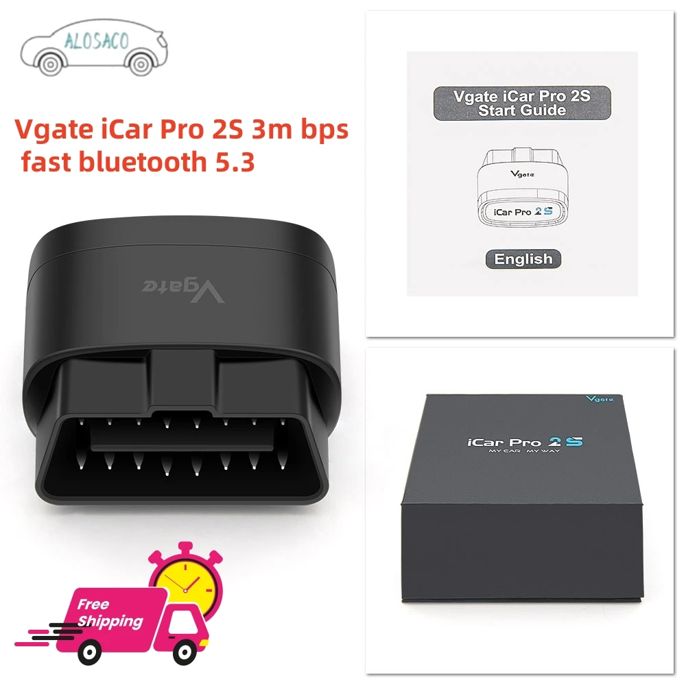 

Vgate iCar Pro 2S ELM327 Bluetooth V5.3 for Android/IOS/PC OBD2 Scanner elm 327 Upgraded V2.3 Car Diagnostic Tools