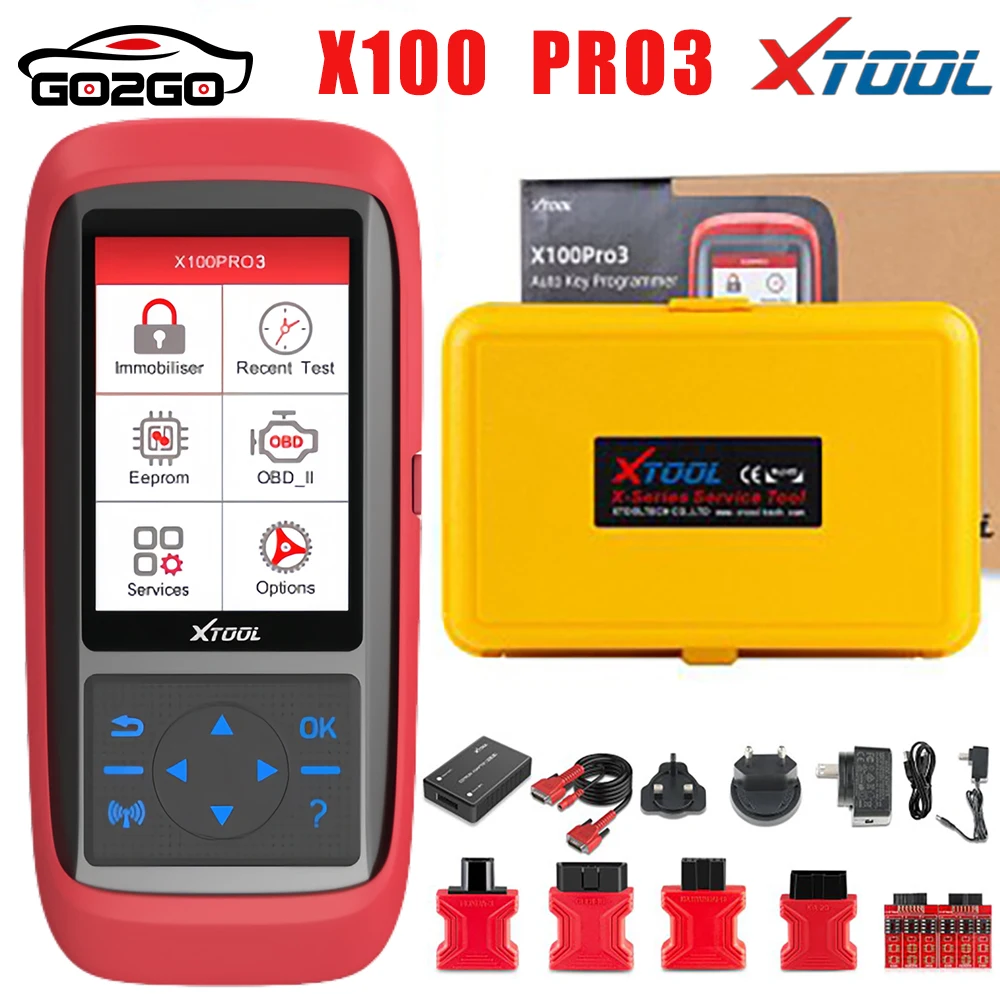 

XTOOL X100 PRO3 OBD2 автомобильный ключ программатор считыватель кодов Сканер диагностические инструменты с EPB ABS TPS с адаптером EEPROM OBD2 сканер