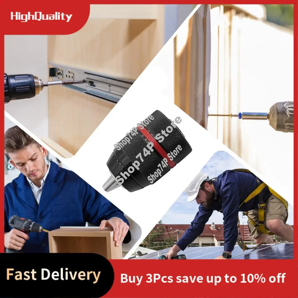 ABJY-Metal Drill Chuck Heavy Duty 2-13Mm Keyless Drill Chuck Metal Drill Chuck Converter Self-Tighten Drill Chuck Multiple Purpo