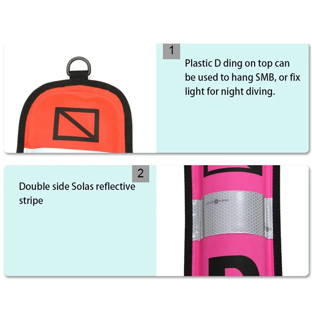 الغوص SMB سلامة السجق العوامة 210D النايلون السيارات ختم السطح العوامة الغوص وضوح عالية في الهواء الطلق نفخ إشارة الطوارئ #2