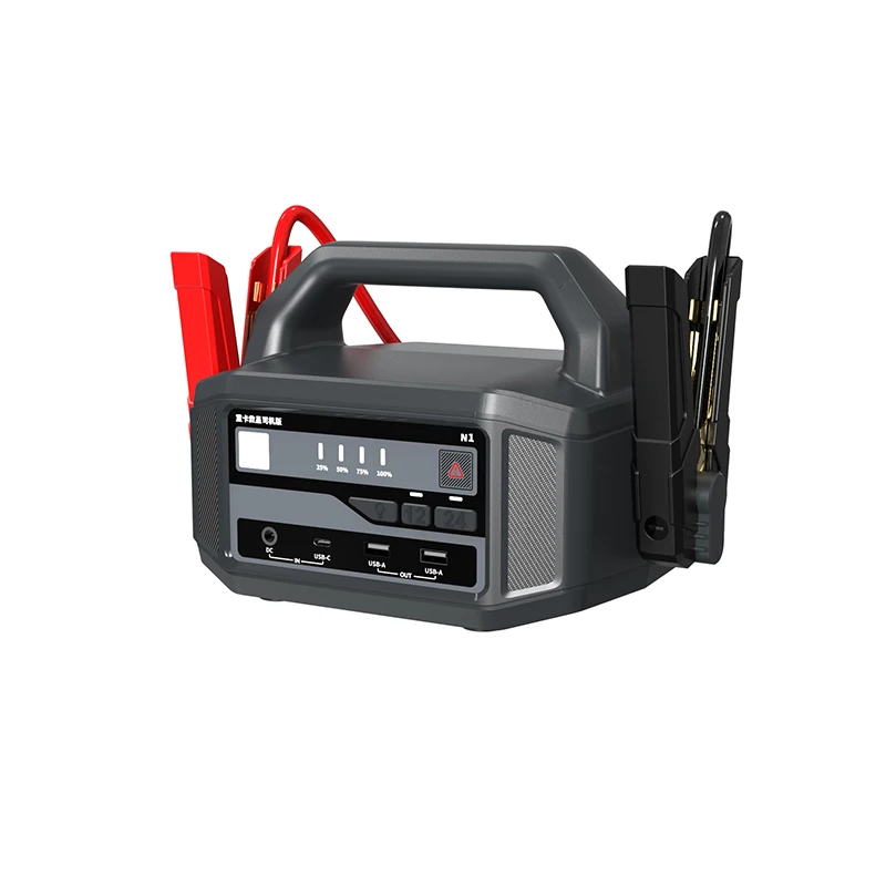 

Multifunction High Power 2500A diesel Vehicle Jump Starter 12/24v for Heavy Duty Tractor and Truck