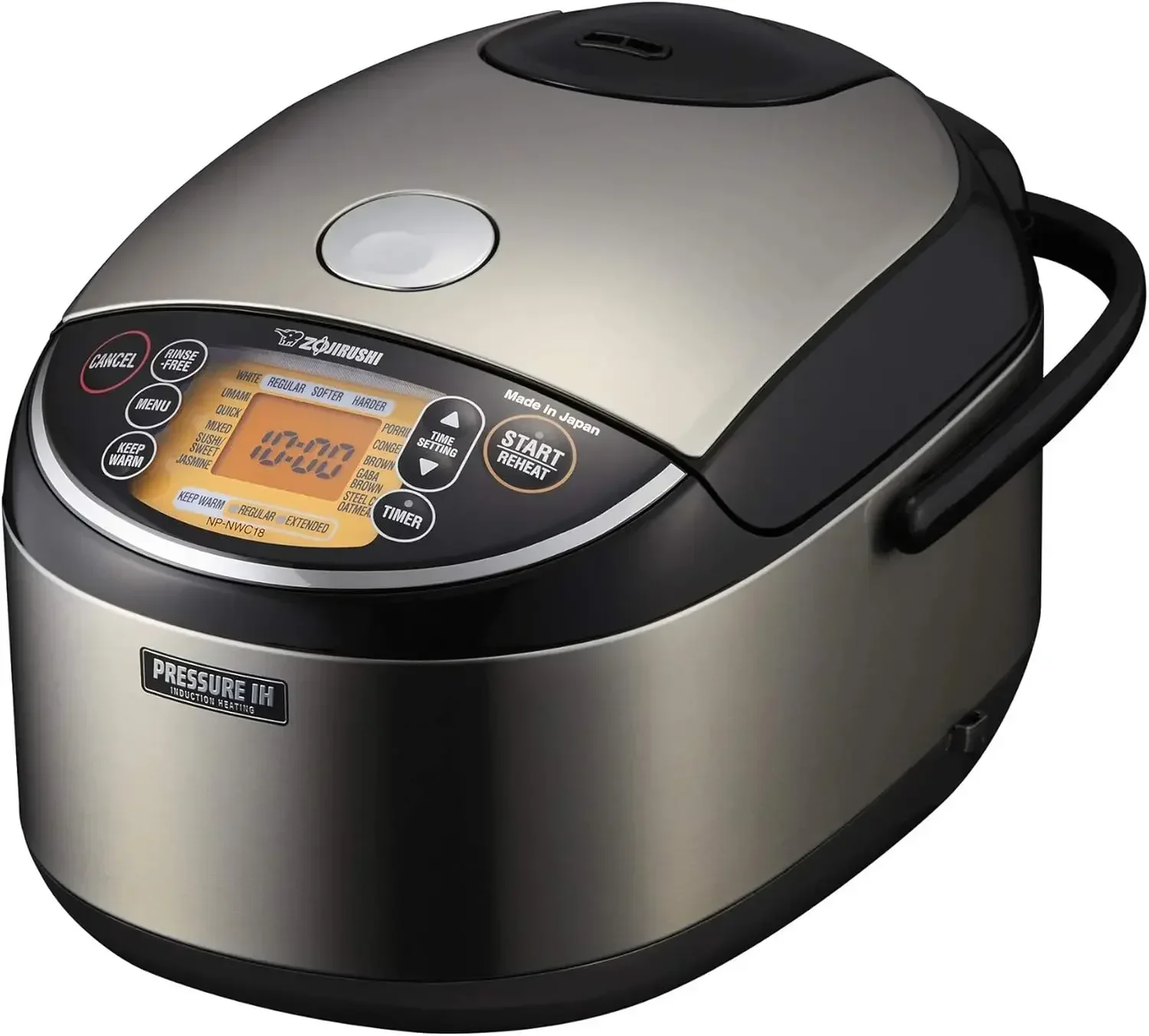 

Zojirushi NP-NWC18 Pressure Induction Heating 10-Cup Rice Cooker and Warmer