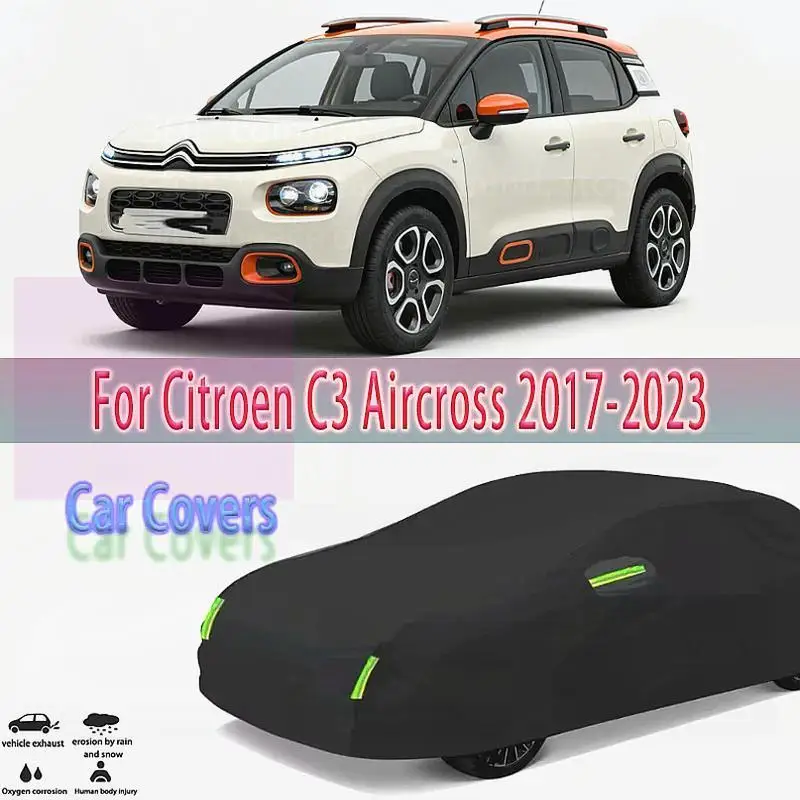 

Для наружной защиты, водонепроницаемые, пылезащитные, полные для Citroen C3 Aircross 2017 2023, автомобильные чехлы