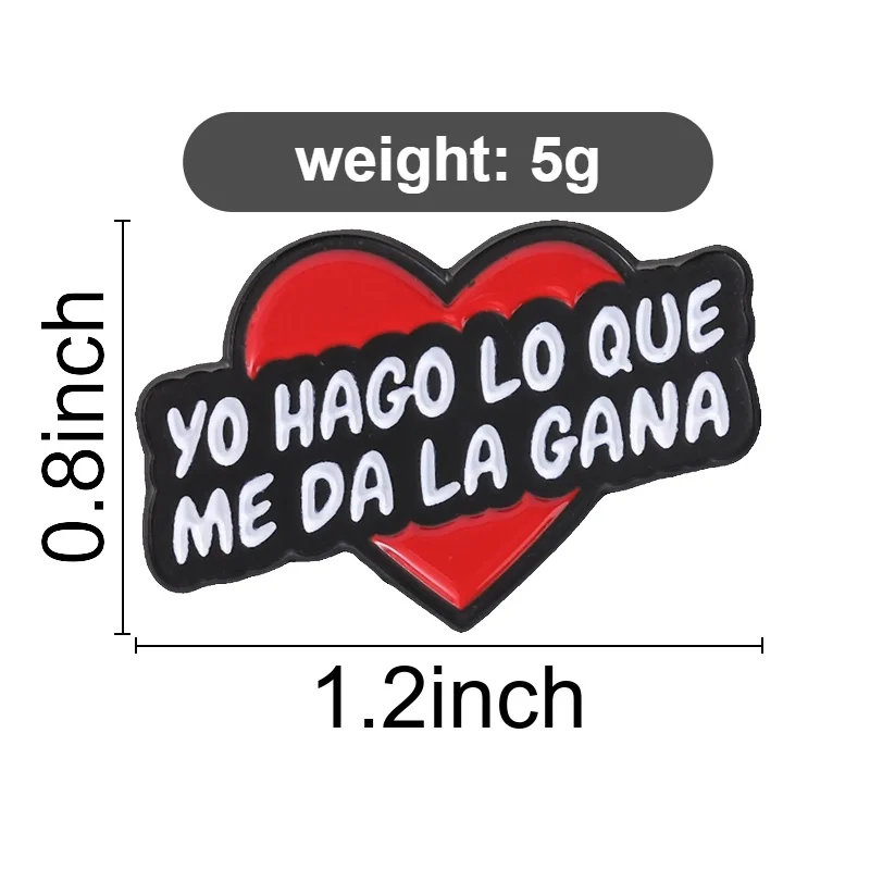 Spanische lateinamerikanische Zitate, Emaille-Anstecknadeln, lustige Memes, Flork-Brosche, Anstecknadel, niedlicher Cartoon, edgy, hispanischer Schmuck, Geschenk für Freunde – Detail 1