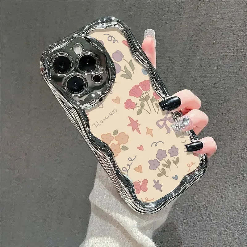 Fragmented tulips Phone Case For Samsung Galaxy A55 A35 A25 A15 A54 A24 A33 A34 A73 5G A32 A51 A52 A53 A71 A72 A30 A50 soft