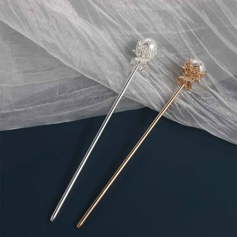 

Fashion Elegant Chinese Style Metal Vintage Gold Silver Color Hair Clip Hair Accessories Hairpin Hair Sticks