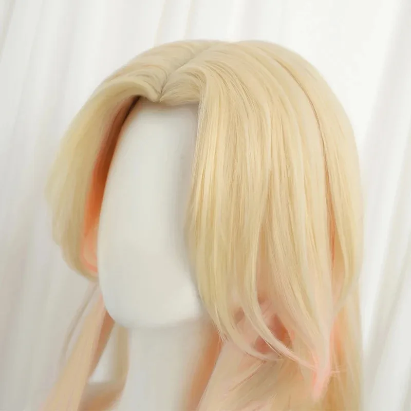 ROLECOS LOL الخالد أسطورة أهري شعر مستعار تأثيري 75 سنتيمتر أصفر مختلط أحمر اللون النساء مقاومة للحرارة الشعر الاصطناعية #4