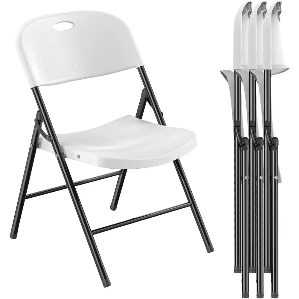 Folding Chair Limit Heavy Duty Plastic  with Reinforced Steel Frame Indoor and Outdoor, Wedding Party Restaurant Folding Chair