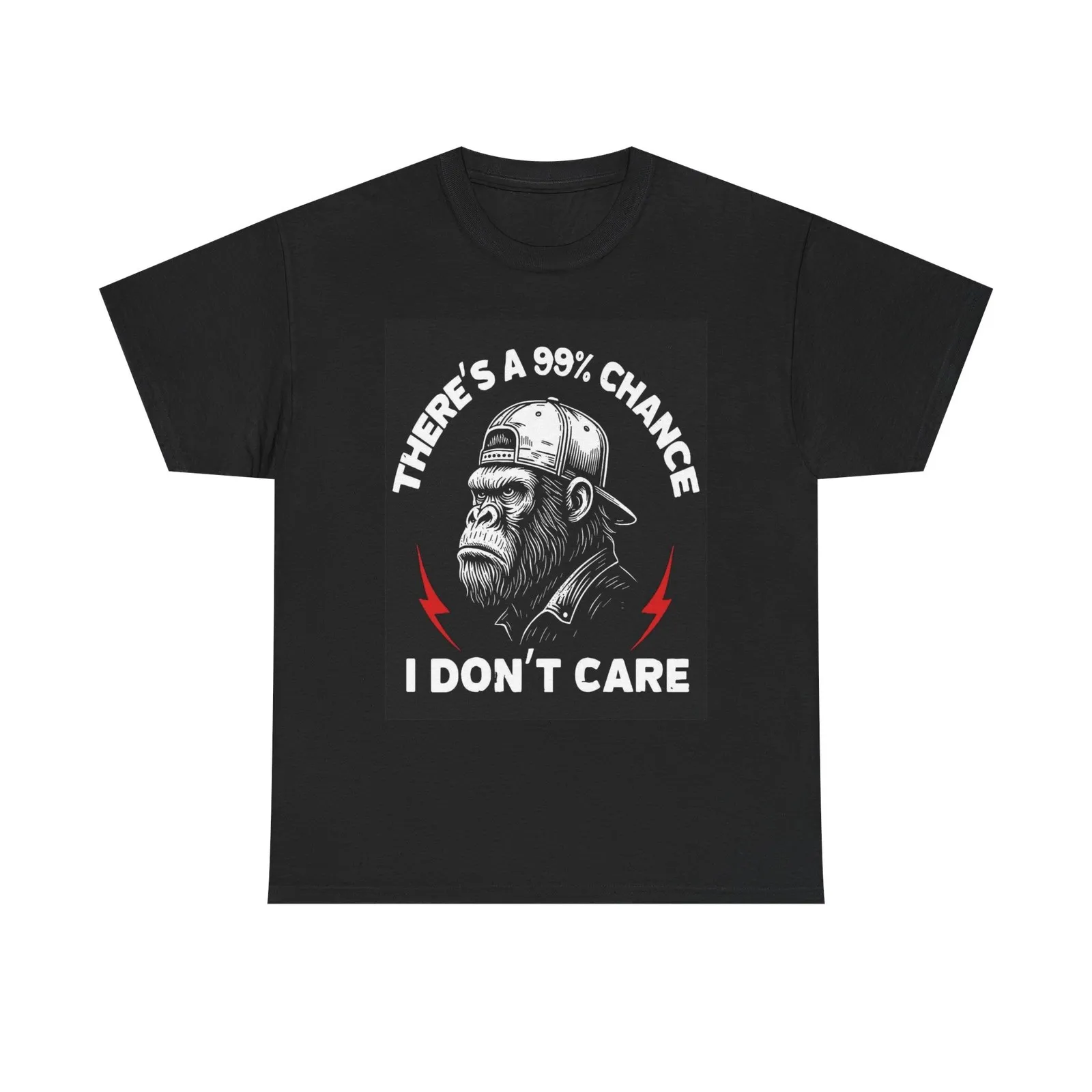 There's A Chance I Don't Care Graphic T Shirt Brand New Cotton Tee